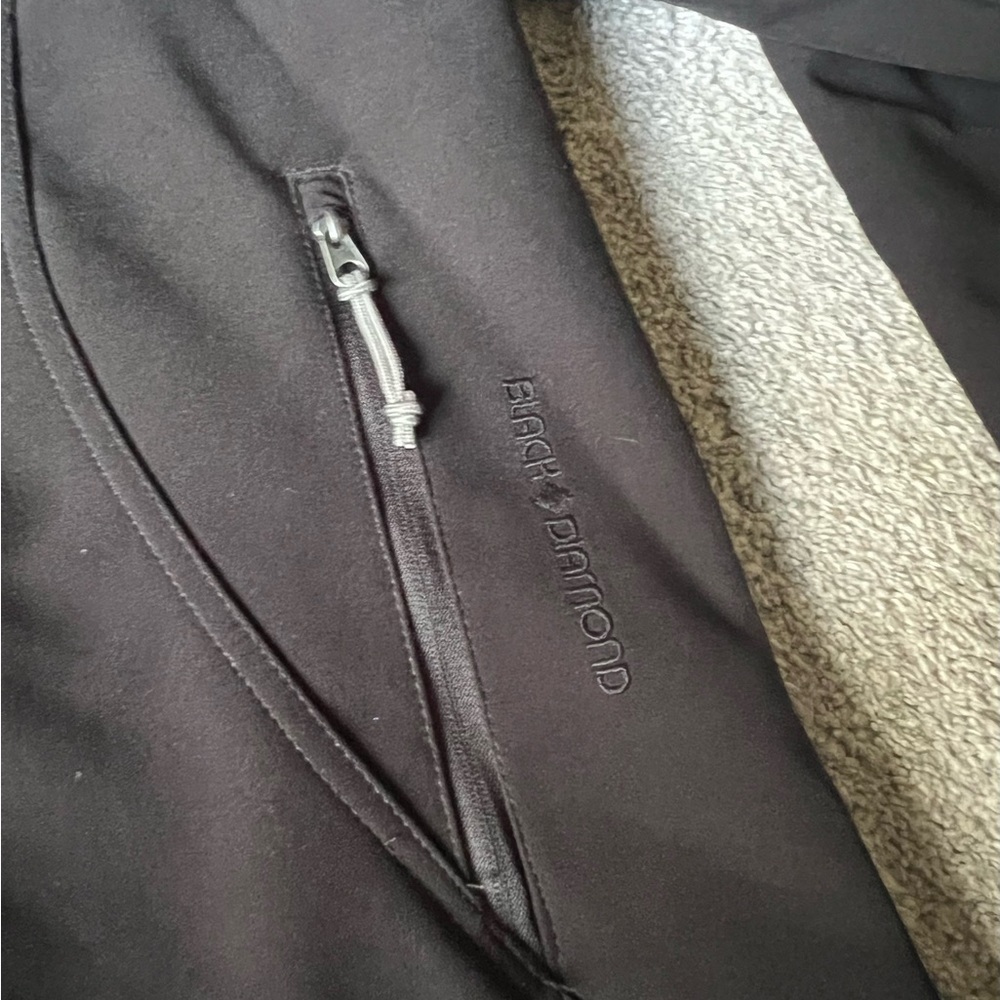BLACK DIAMOND Women’s Size S Full Zip Jacket Fleece Lined Soft-Shell Black - Picture 3 of 6